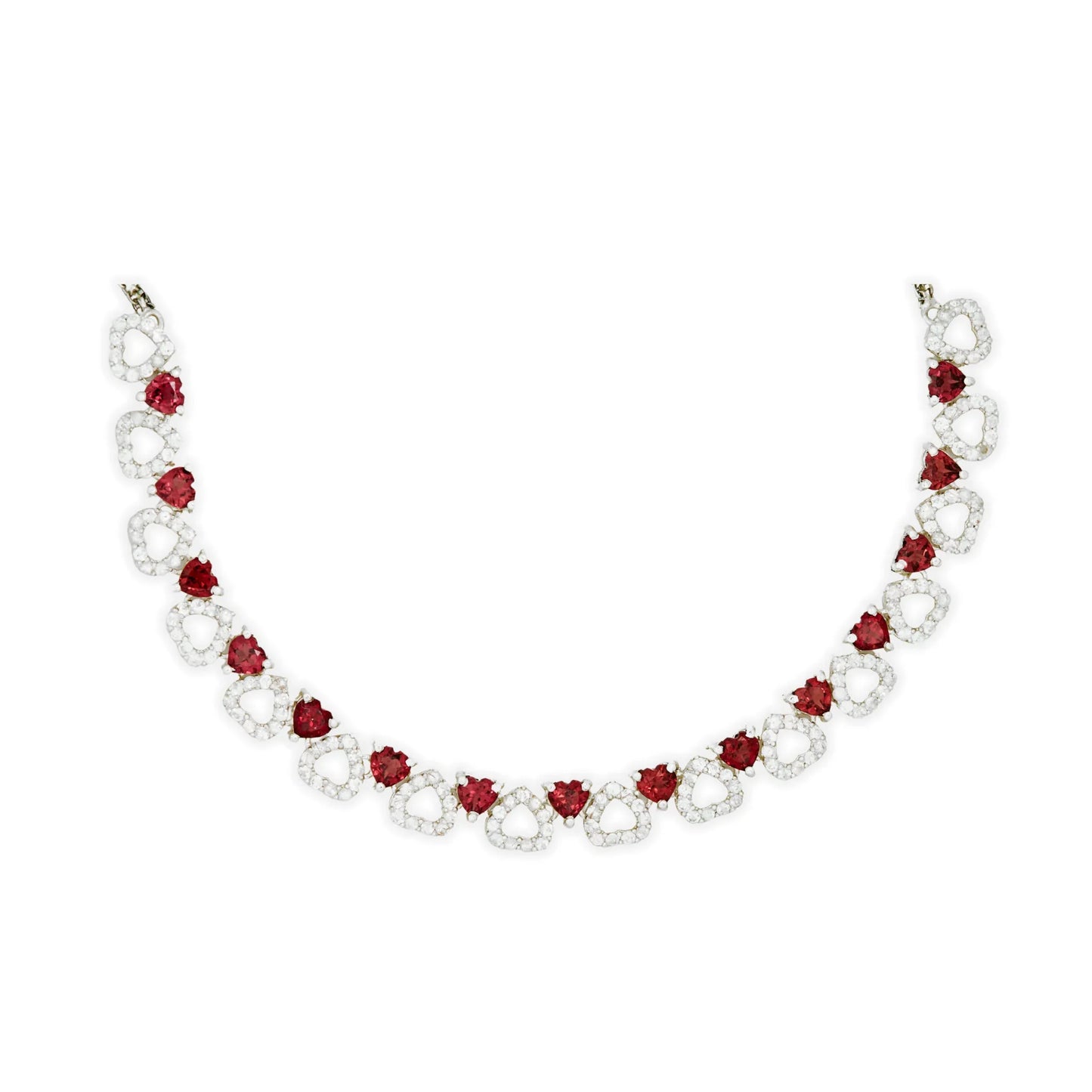 Garnet & Sapphire Necklace - Jivans