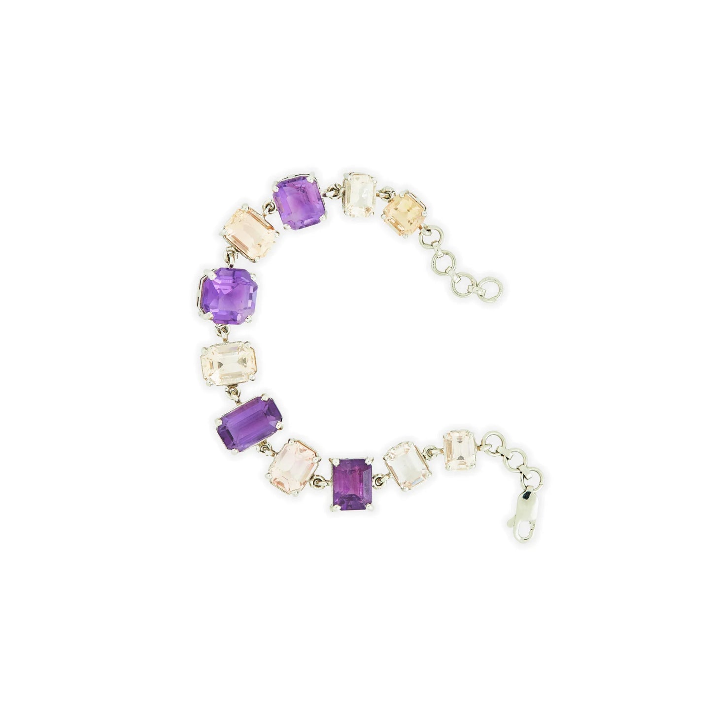 Purple Amethyst & Pink Kunzite Bracelet - Jivans