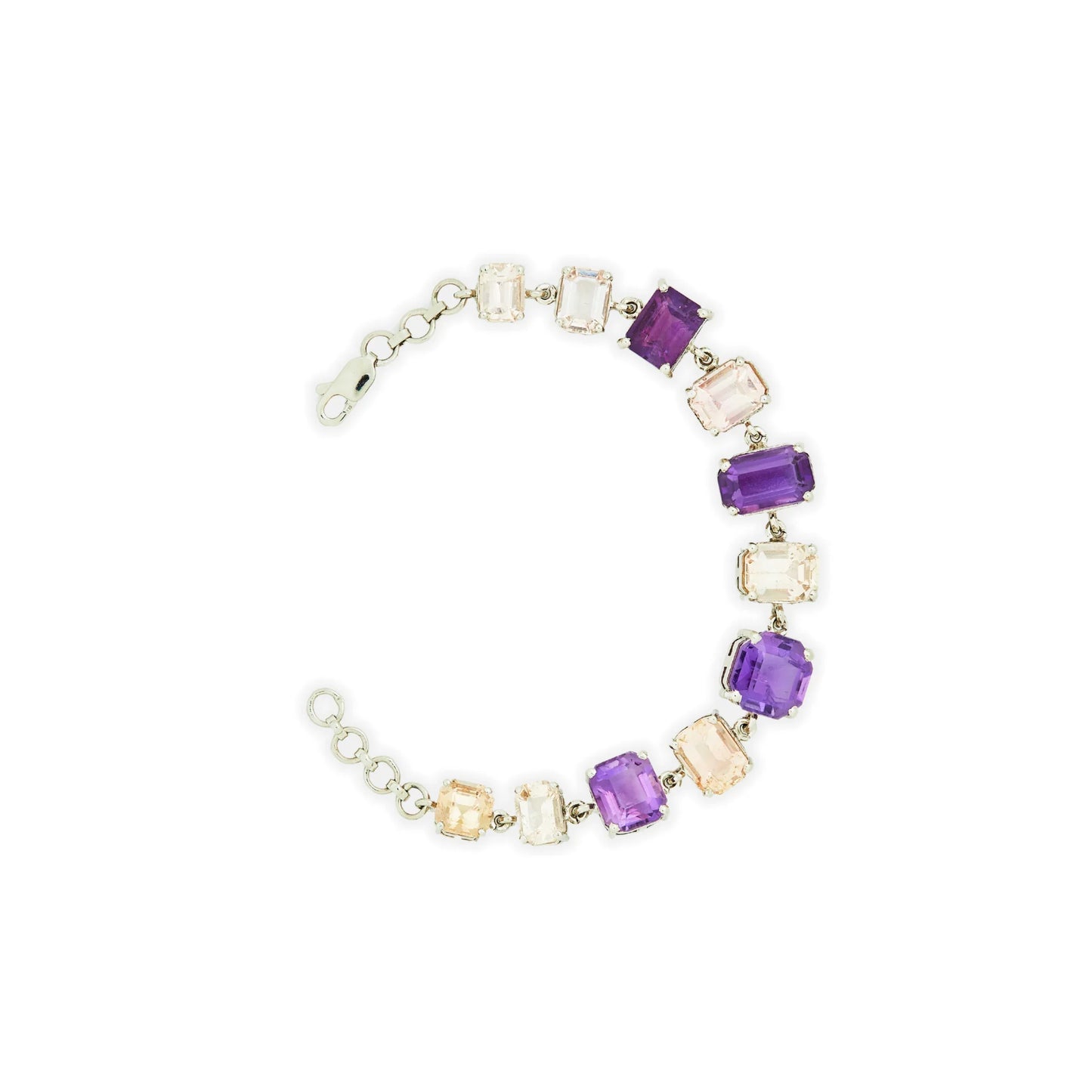Purple Amethyst & Pink Kunzite Bracelet - Jivans
