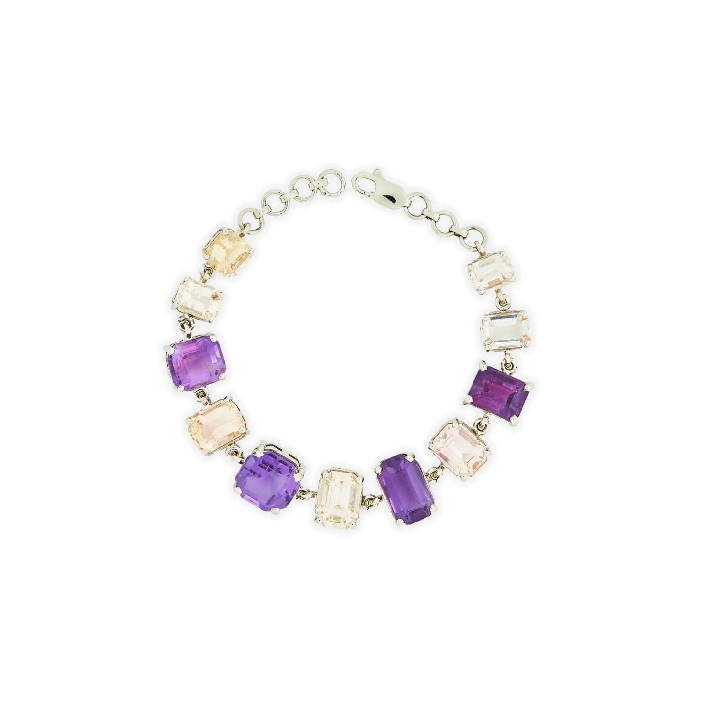 Purple Amethyst & Pink Kunzite Bracelet - Jivans