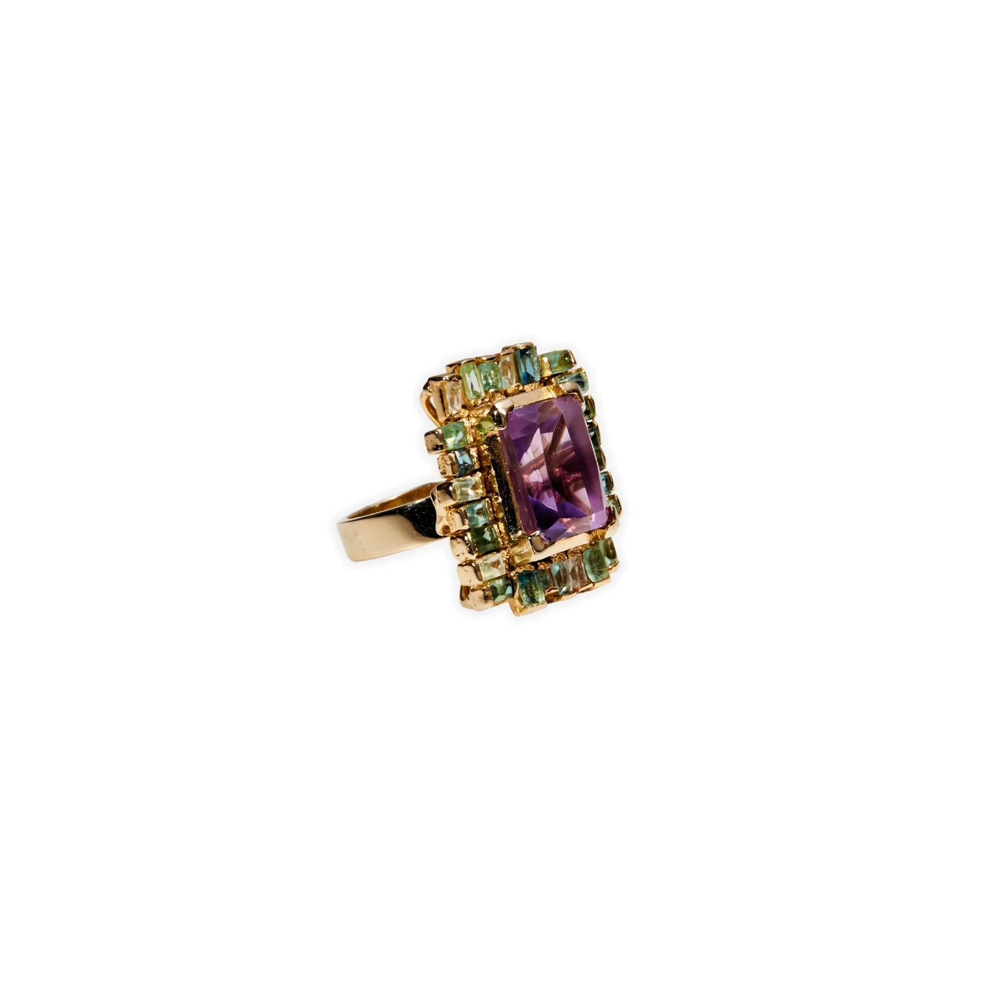Amethyst & Tourmaline Ring - Jivans