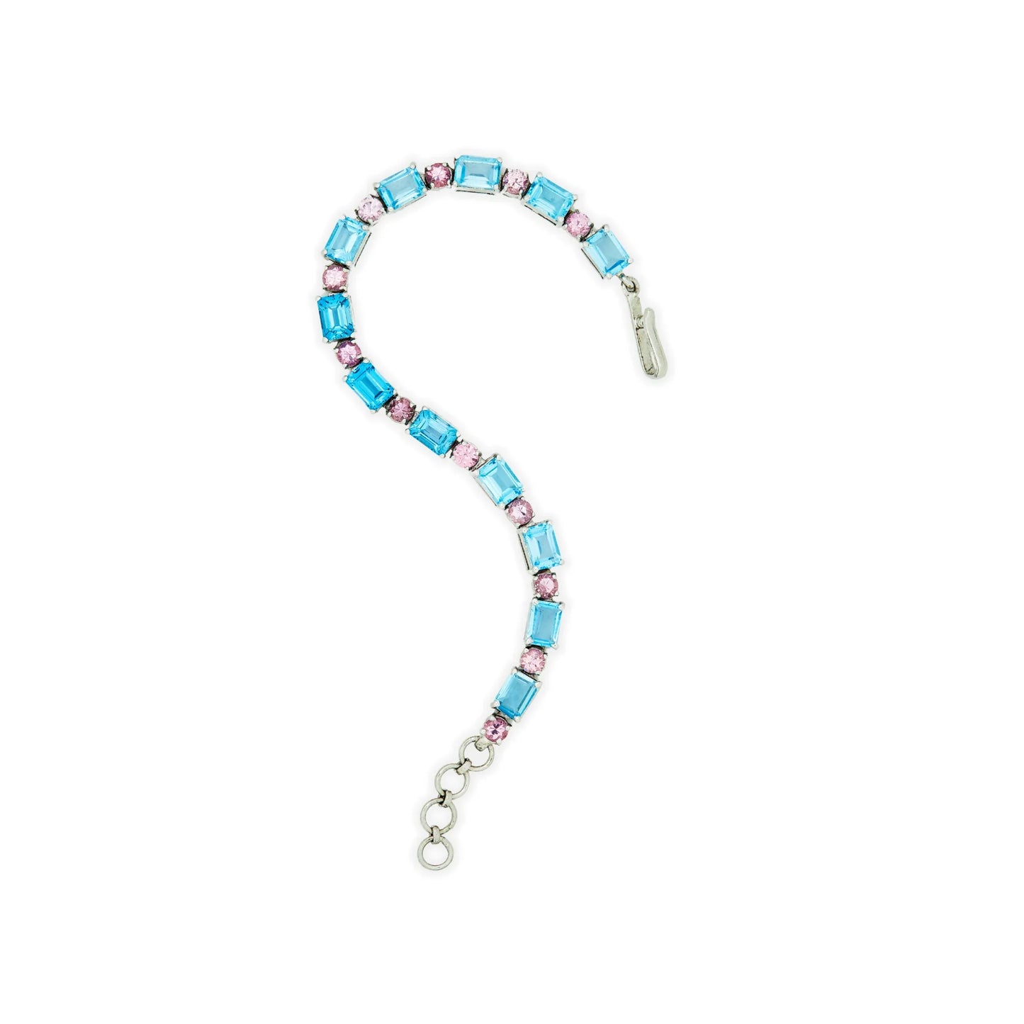 Blue Topaz & Pink Spinel Bracelet - Jivans