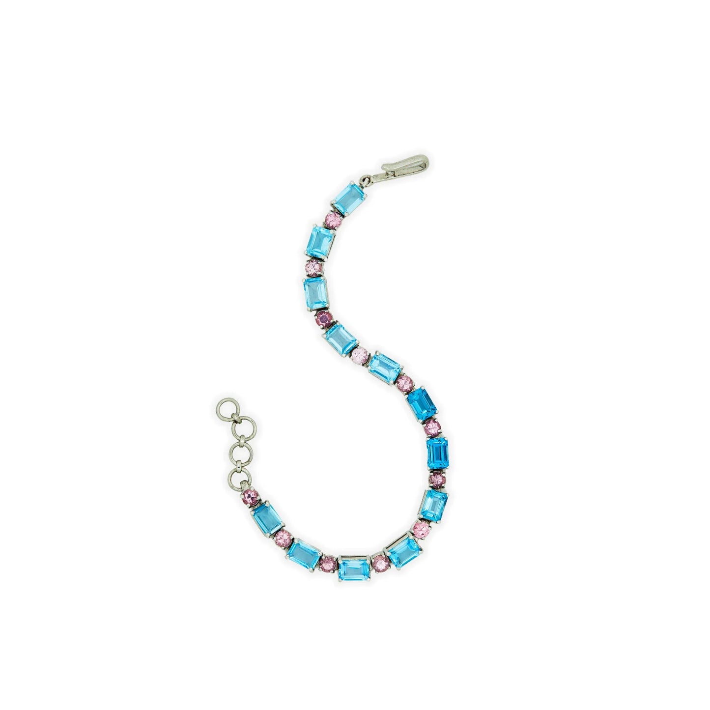 Blue Topaz & Pink Spinel Bracelet - Jivans