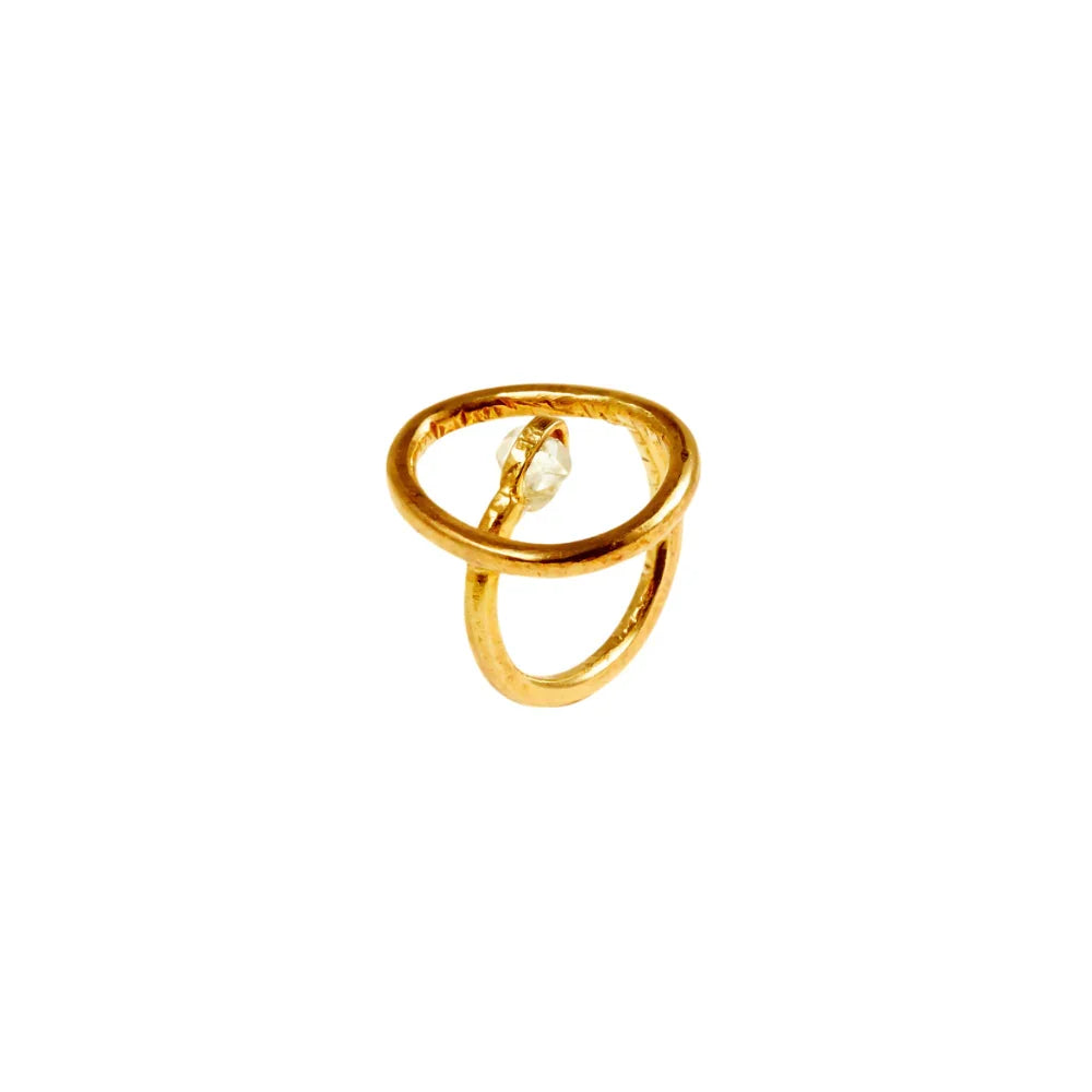 Handmade Herkimer Diamond Ring - Jivans