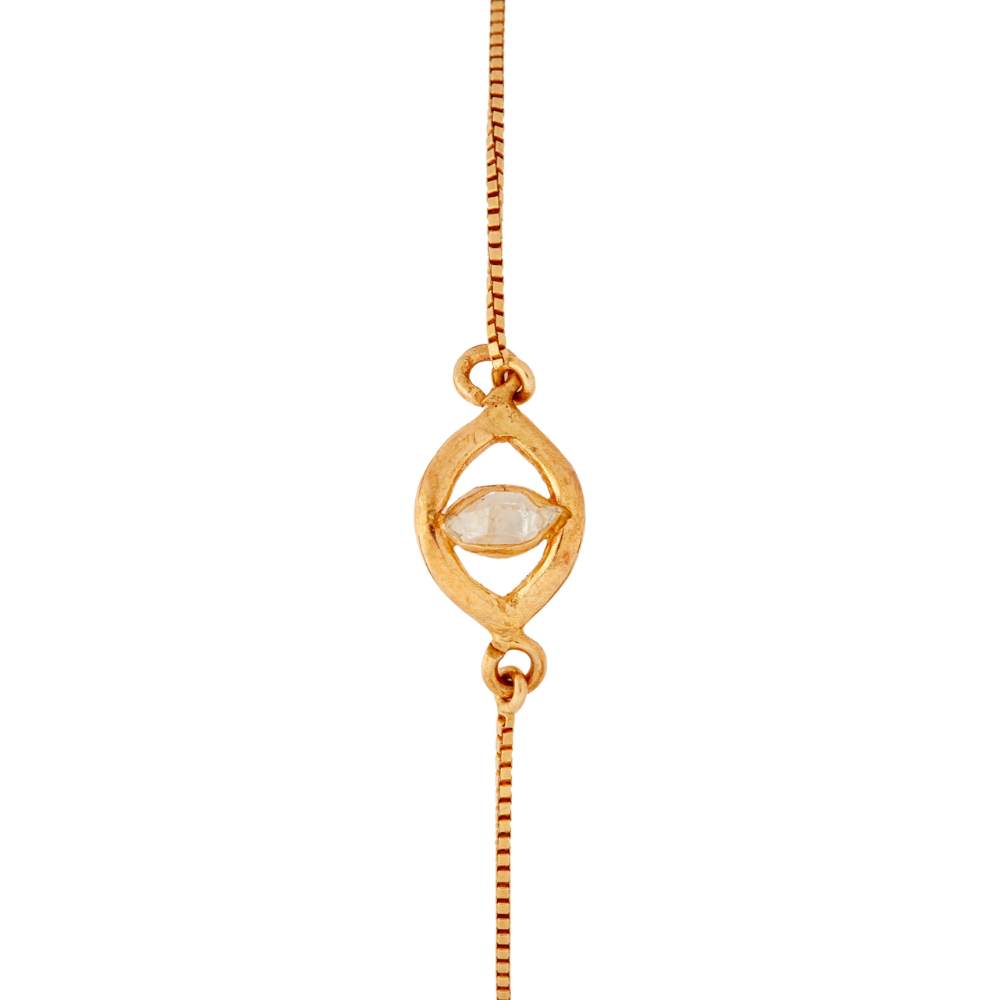 Herkimer Diamond Evil Eye Bracelet - Jivans