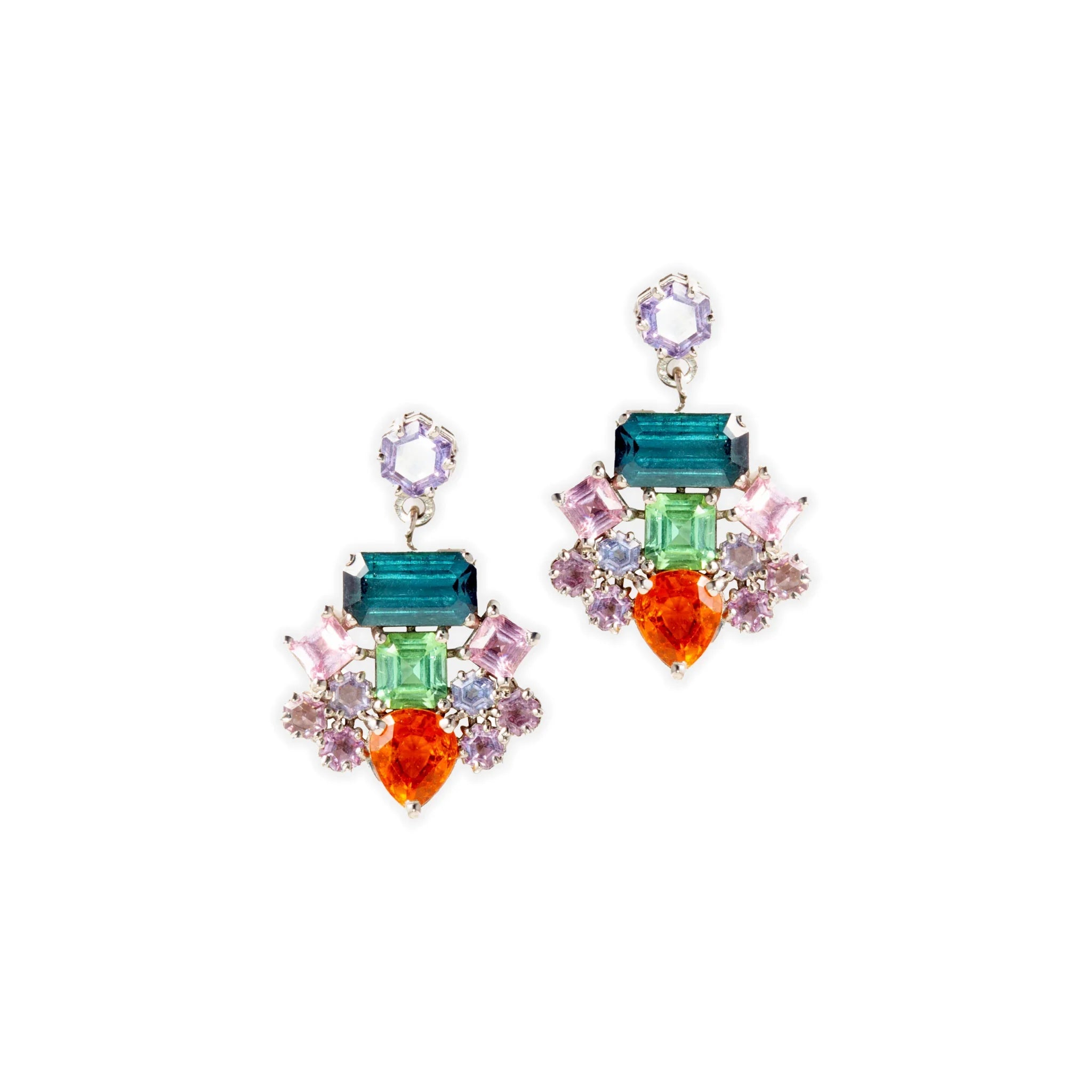 Mixed Gemstone Earrings - Jivans