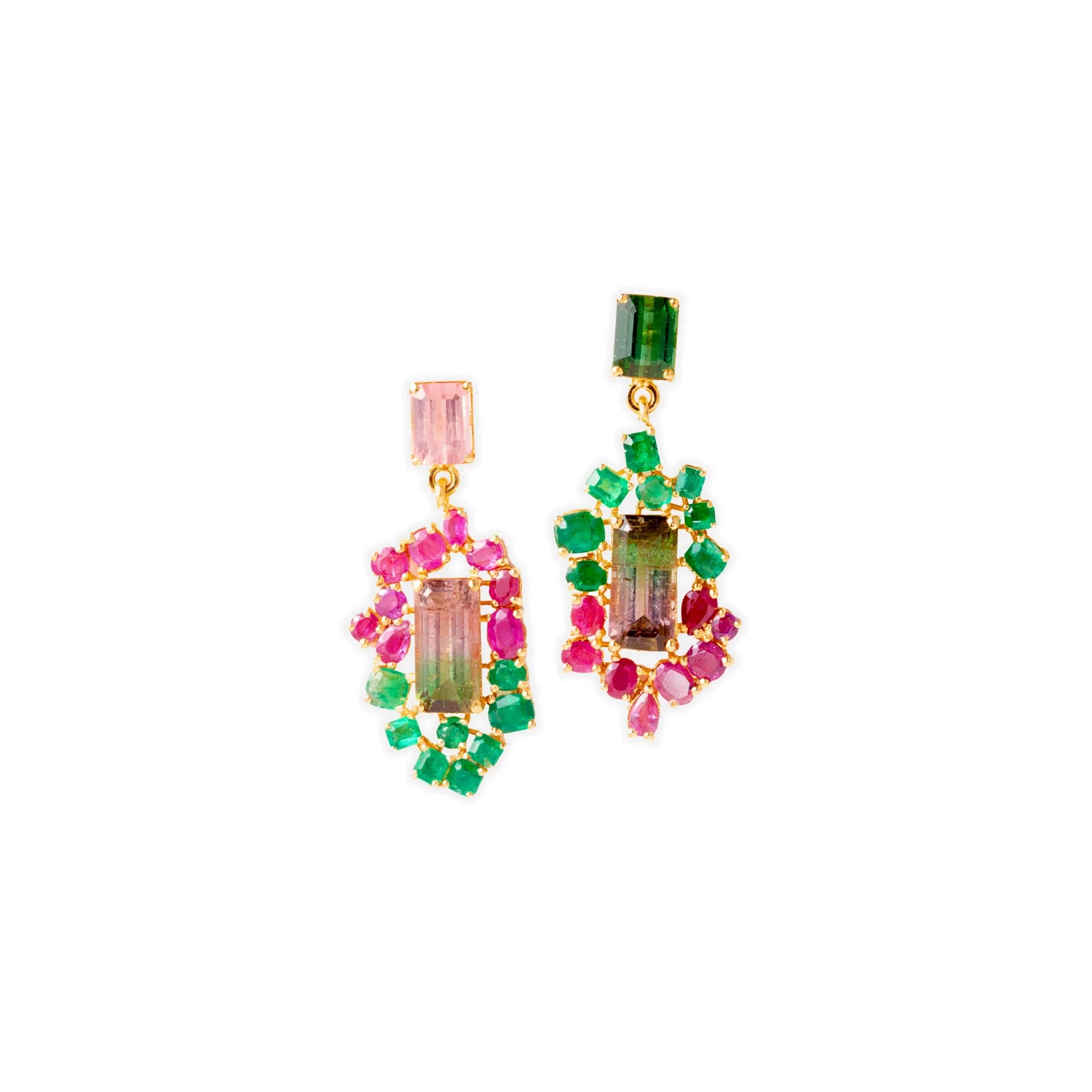 Mixed Gemstone Earrings - Jivans
