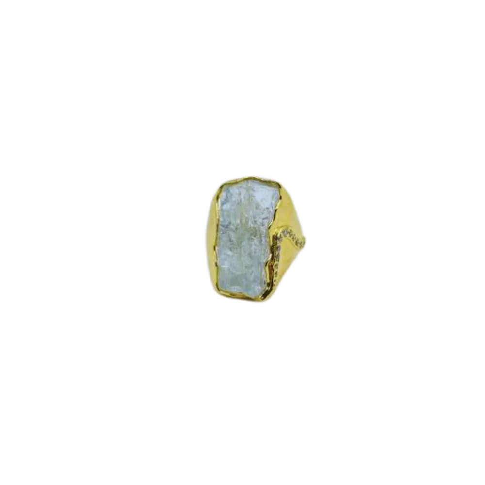 Raw Aquamarine Ring - Jivans