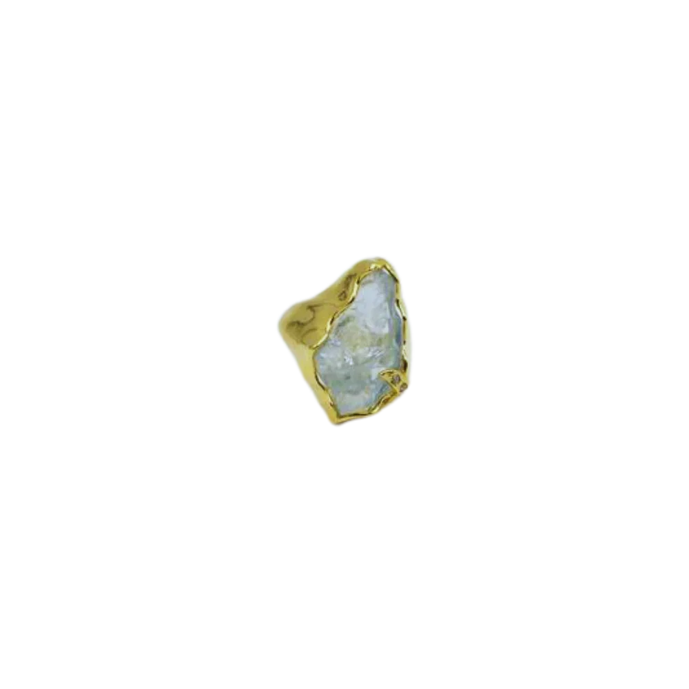 Raw Aquamarine Ring - Jivans