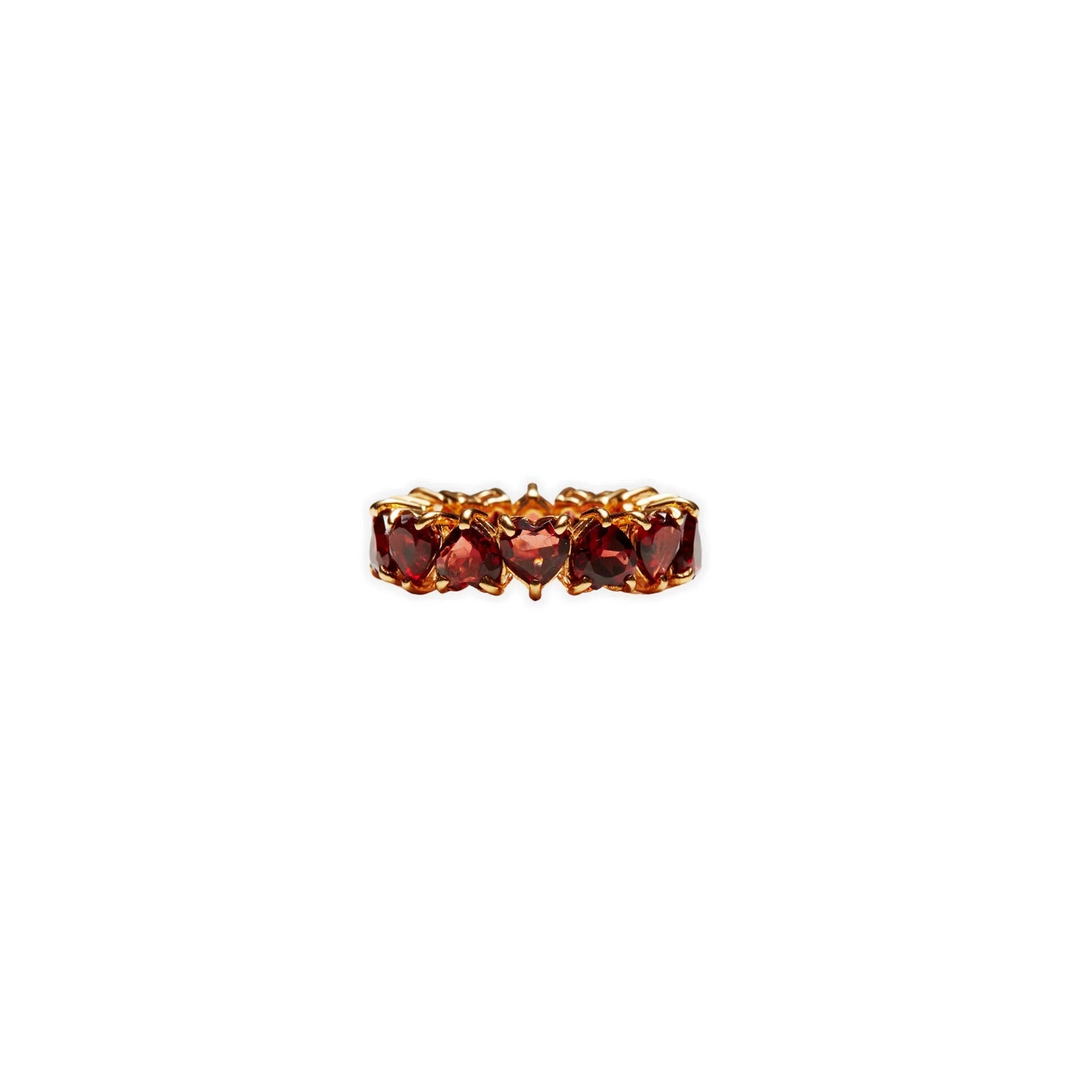Red Garnet Gold Ring - Jivans